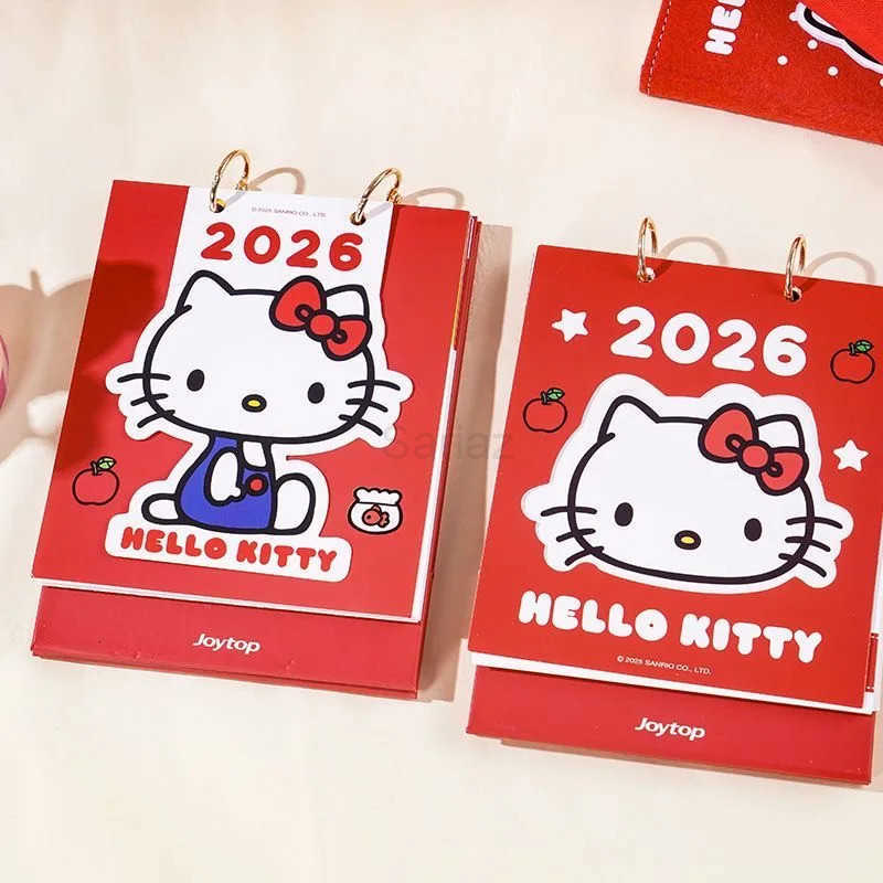 Sanrio 2026 Hello Kitty Desk Calendar Cartoon Kitty Cat Student Memo Calendar Desktop Ornaments Small Desk Calendars Gifts H251212
