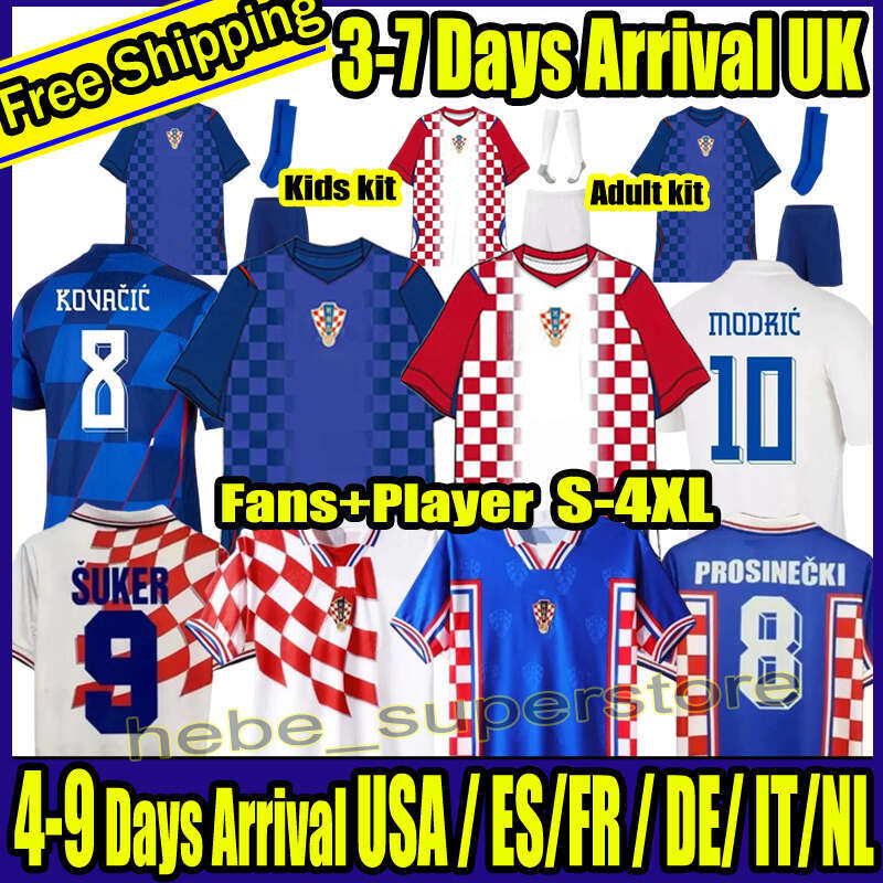 S-4XL 2026 27 Croatia National Team World Cup New Football Uniform MODRIC KOVACIC PASALIC PERISIC Men's Home and Away Goalkeeper Football Jersey Kids Set 16-4XL