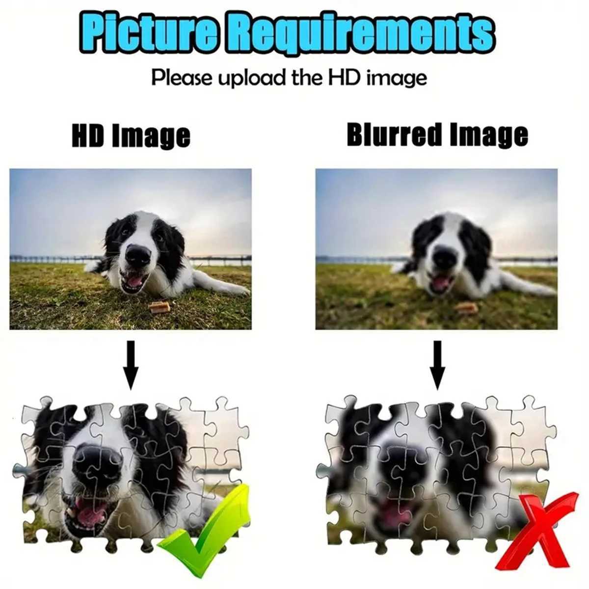 35/300/500/1026pcs Personalized Custom Photo Puzzle Pet dog DIY Photo Puzzle Portrait Personalized Birthday Gift Keepsake Specia X251211