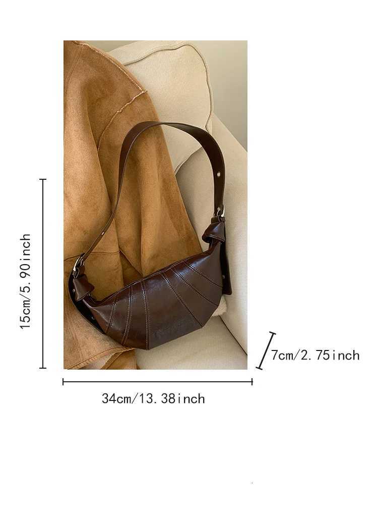 2025 autumn and winter new croissant fiable crossbody bag shoder bag armpit bag daily cmuting wens bag Y251211