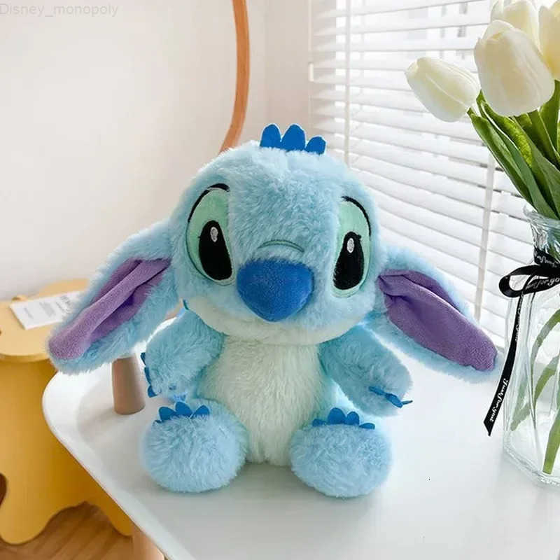 Disney New Cartoon Plush Backpack Kawai Stitch Doll Shoulder Bag Autumn And Winter Style Childrens Schoolbag Kindergarten Gifts H2512121