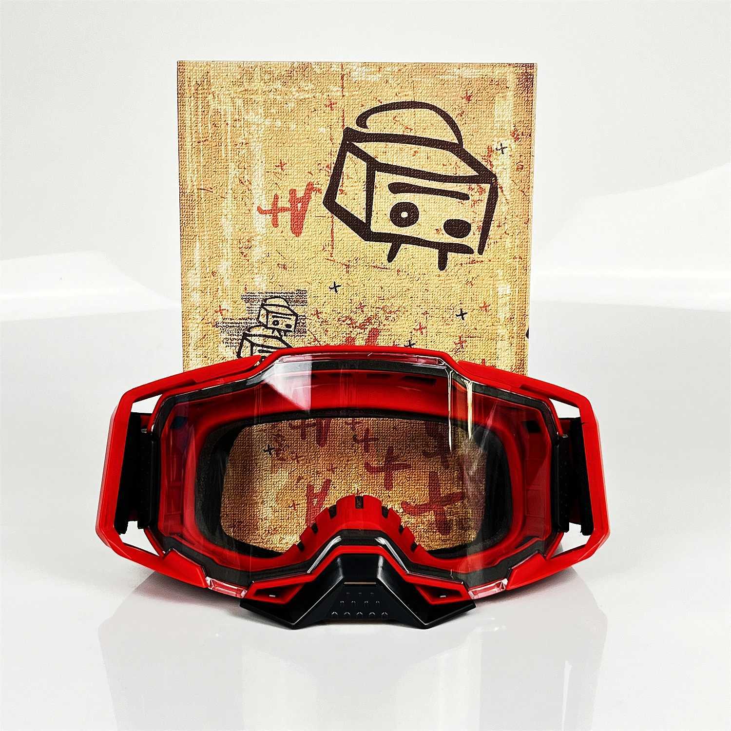 Motorcycle Goggles Dirt Bike Accessories Riding UV400 Men Motorcycle Glasses Cycling For Motocycles Mountain BikesBicycles MX AT G251212