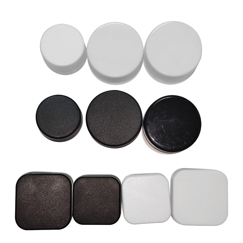 USA Warehouse 5ml 7ml 9ml Childproof Empty Wholesale Custom Logo 5g 7g Black White Concentrate Wax Glass Jars