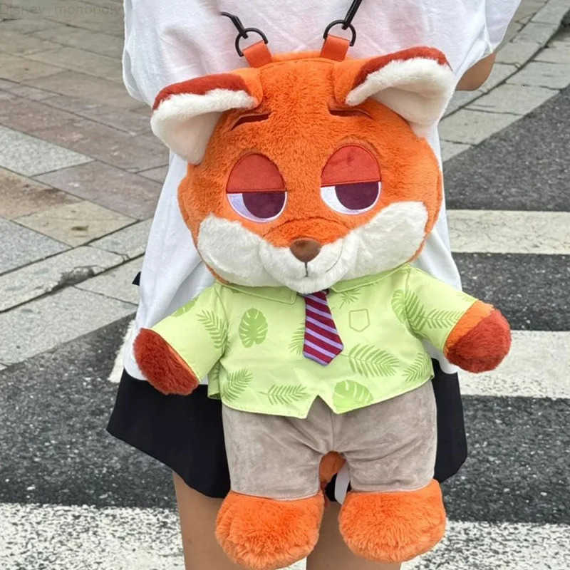 Disney New Zootopia Judy Nick Plush Backpack Cute Cartoon Ladies Backpack Couple Backpack for Cosplay Costumes Accessories Gift H251212