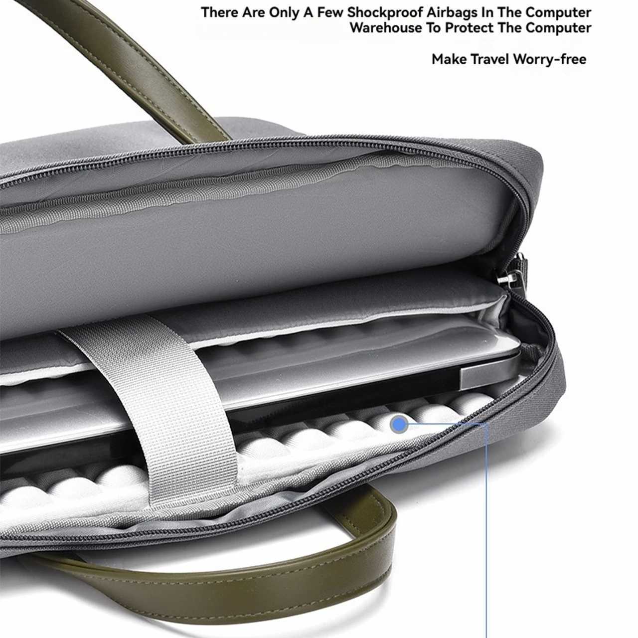 Laptop Bag For Macbook Air Pro 13 16 Case Xiaomi Lenovo Dell HP 133 14 156 173 Inch Notebook Case Shoulder HandBag BriefcasesT251212