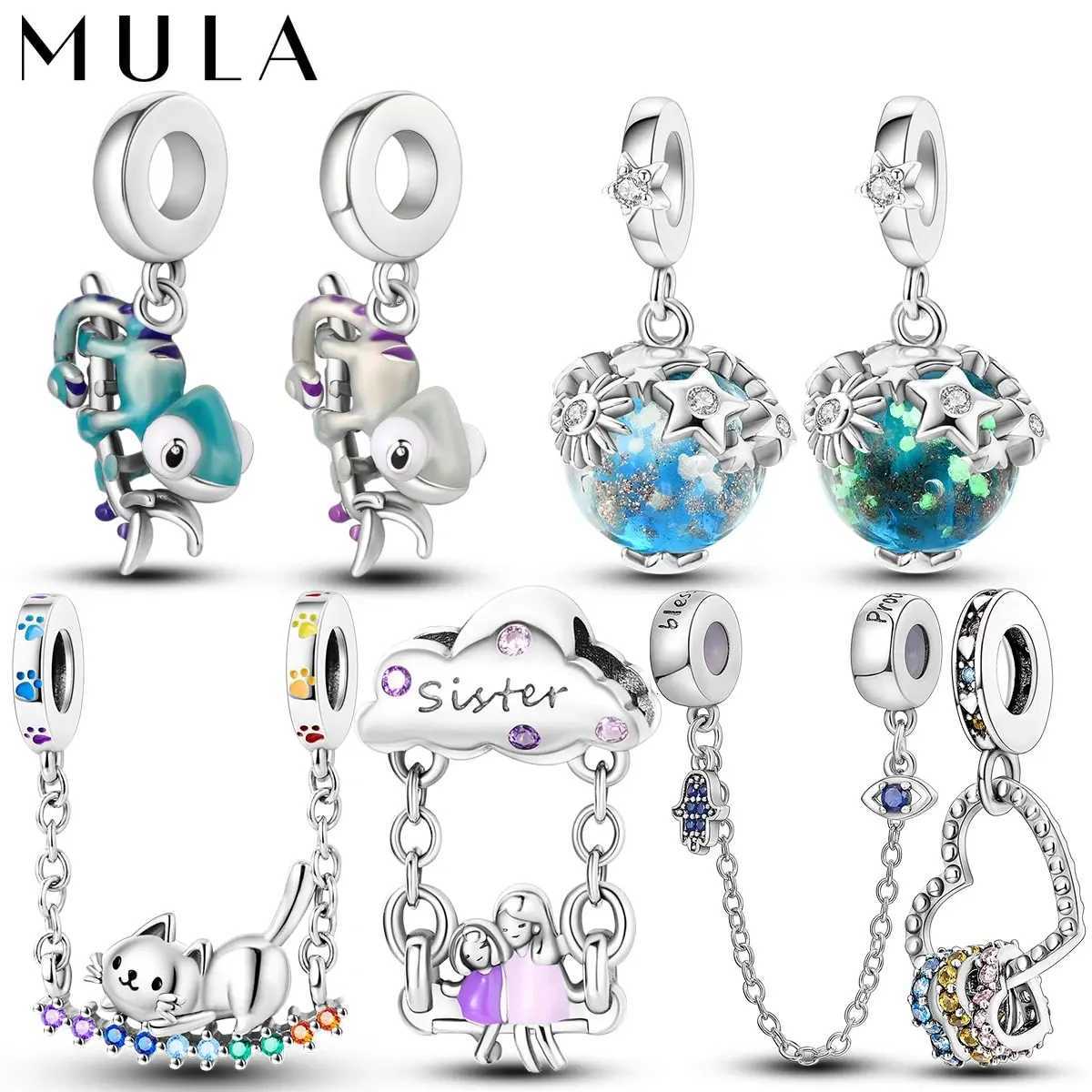 MA 1PC Chameleon Sier-palted Charms Color-changing Crystal Ball Fit Snake Chain Bracelet DIY Jewelry Gift For Wen Y251212