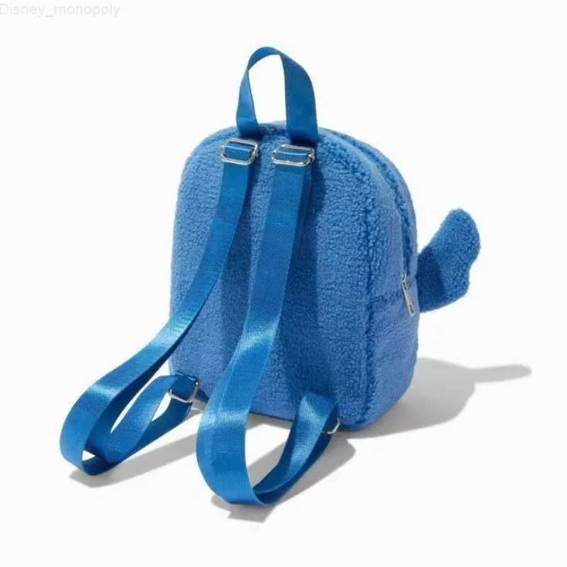 Disney cartoon pattern cute embroidery Stitch lamb plush large capacity storage backpack student travel personality backpack H251212