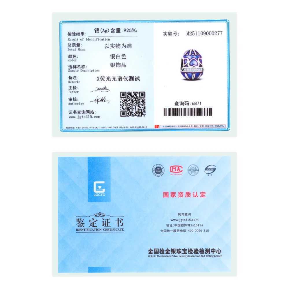 2025 Fit 925 Sterling Sier Easter Charms Beads Easter Egg Colorf Charms For Wen Fine DIY Birtay Jewelry Gifts Y251212