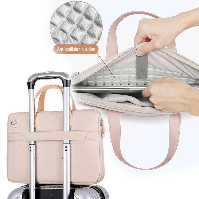 Laptop Bag 133 14 156 16 Inch Light Macbook Pro Air Case Handbag Shockproof Notebook Shockproof Sleeve Shoulder Briefcase BagT251212