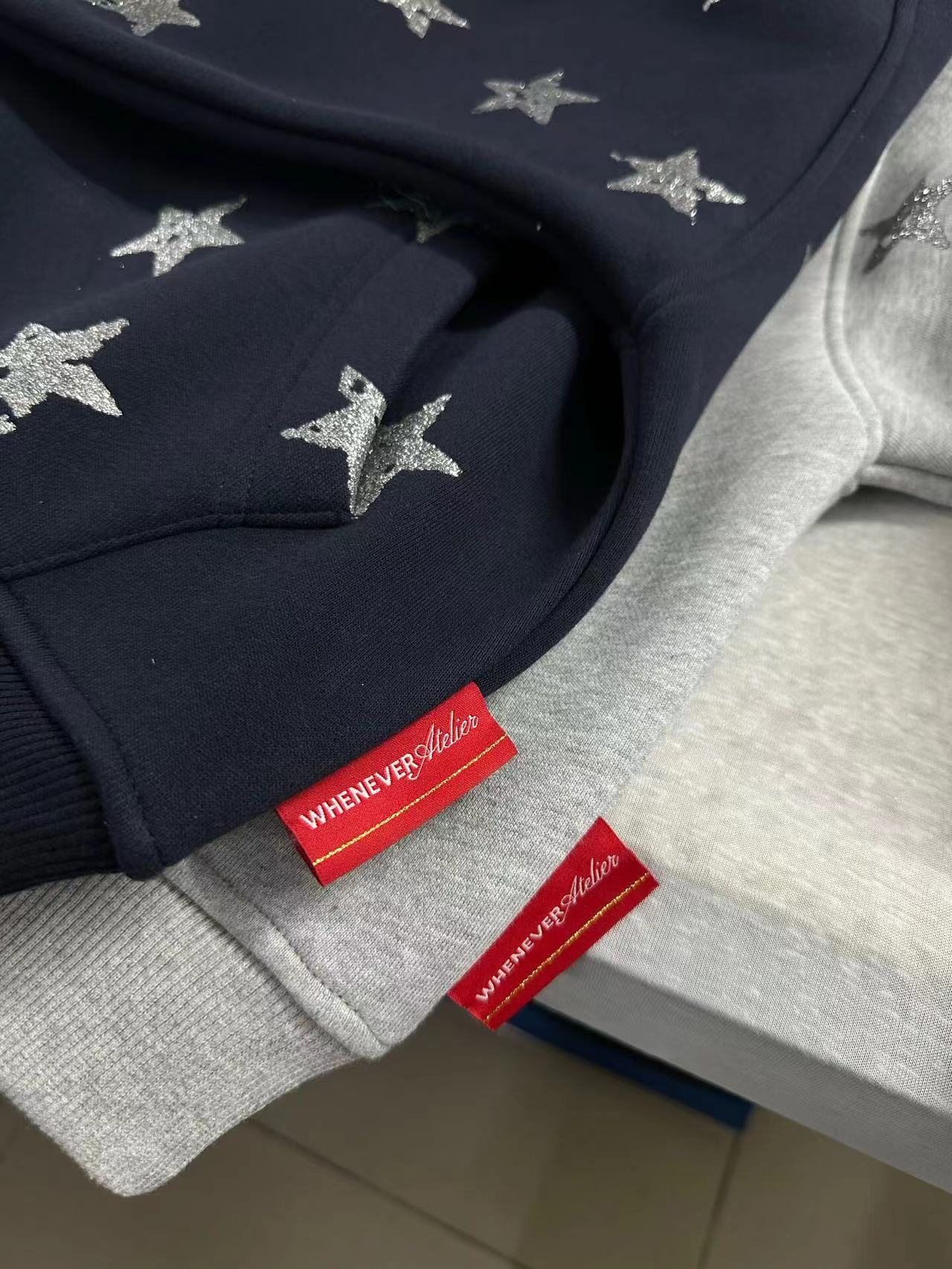 whenver atelier Men's Hoodies Hooded Men Winter Cotton Gothic Print Woman Vintage Sweatshirt Casual Fall Clothes Oversized Hoodie