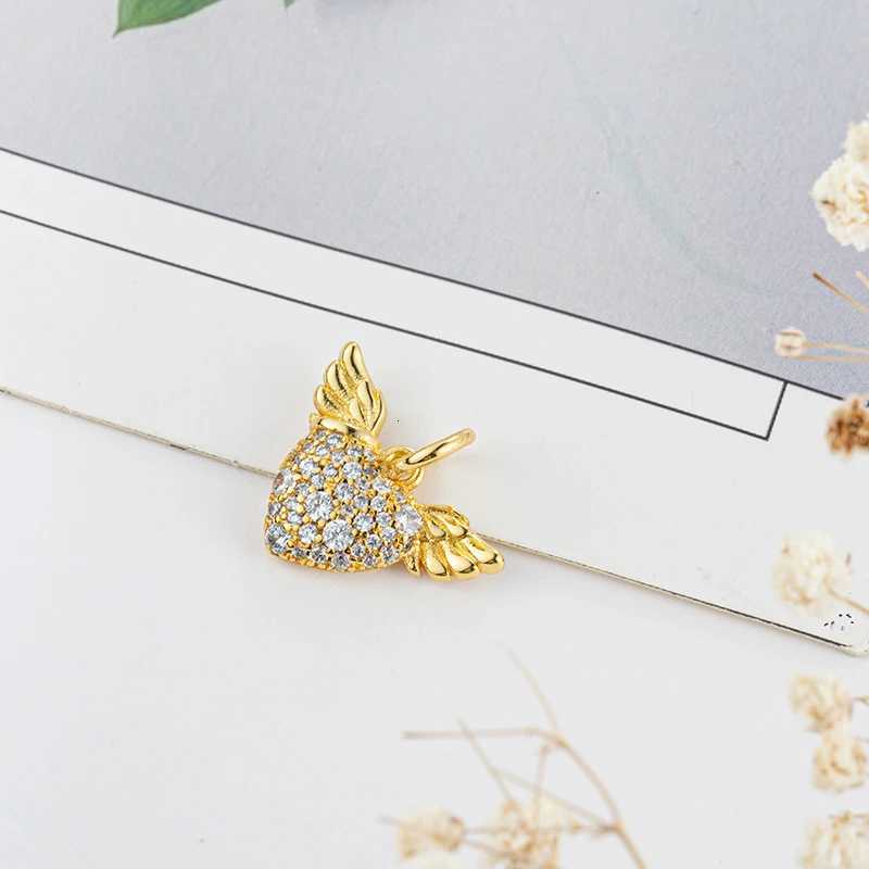 New Sparking Gold Plated Charm Beads Dangle Fit Sier Bracelet Necklace Beads For Diy Jewelry Wen Gift Y251212