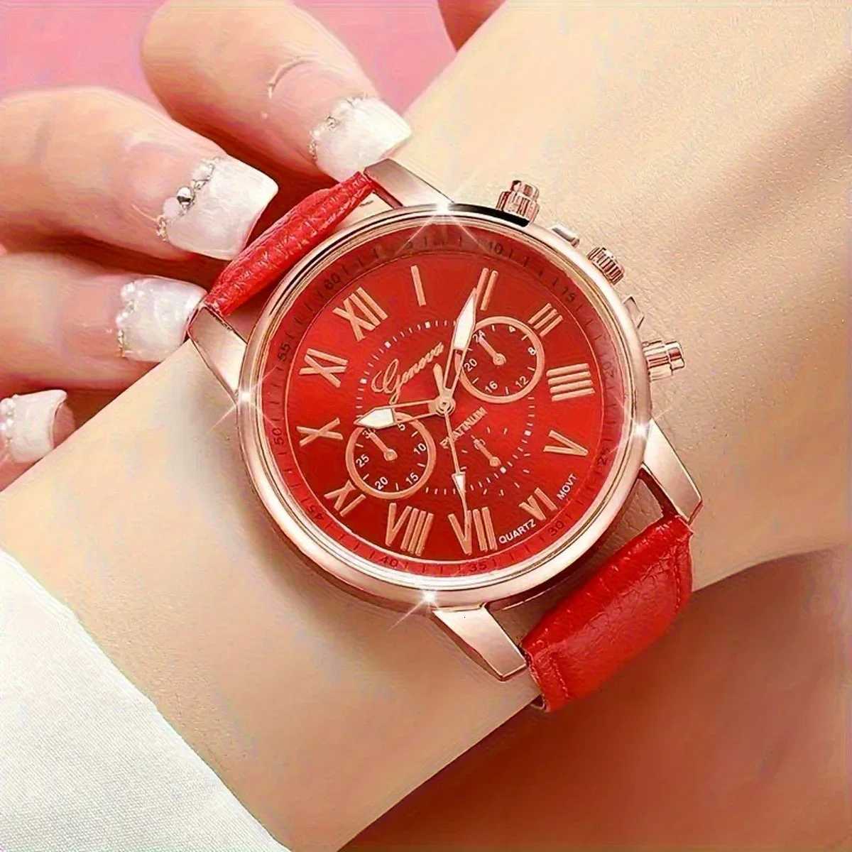 1set-Fashionable Womens Watch ornaments Accessory Set Fashionable Quartz Watch - Suitable for Gift Giving and Daily Wearing Y251212