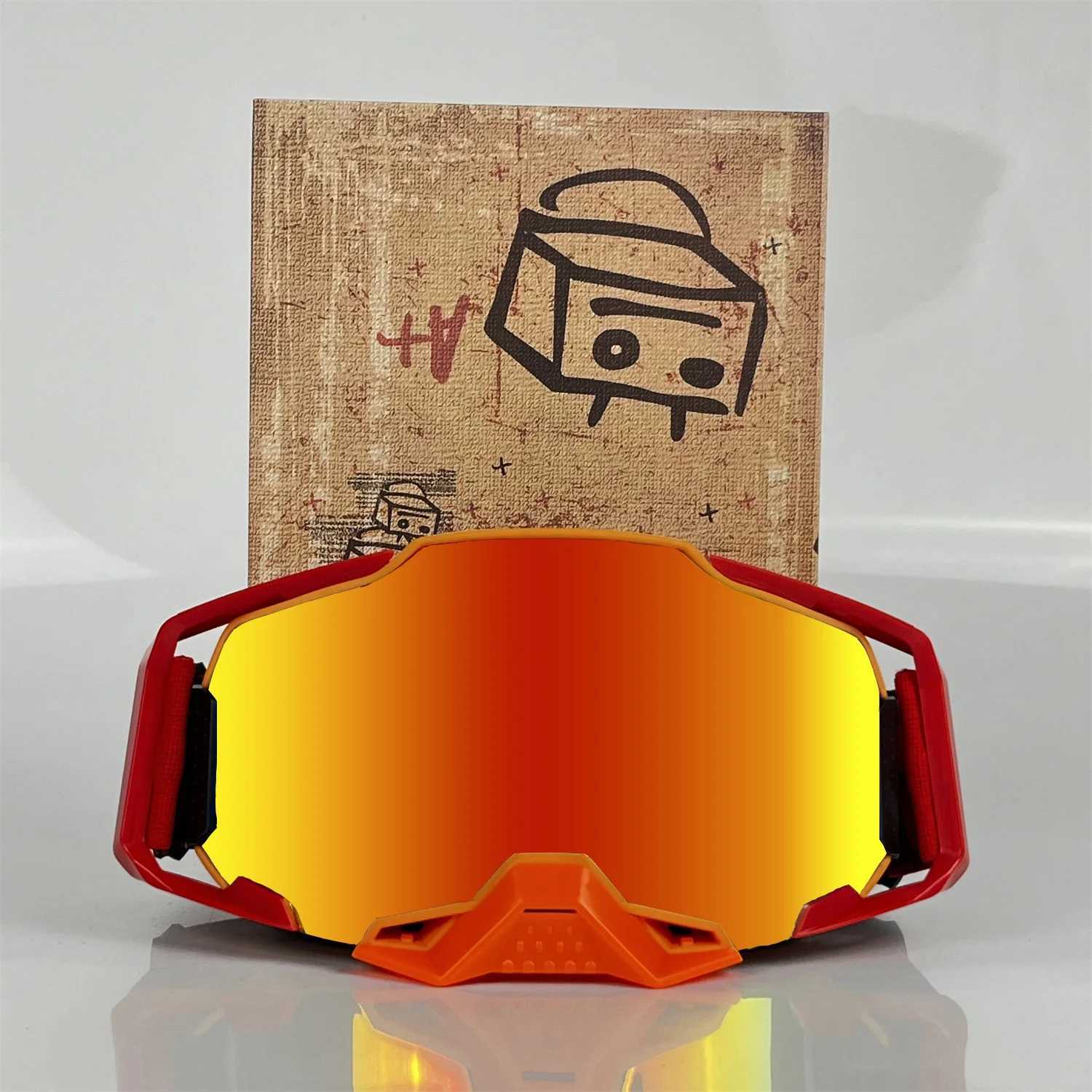 Motorcycle Goggles Dirt Bike Accessories Riding UV400 Men Motorcycle Glasses Cycling For Motocycles Mountain BikesBicycles MX AT G251212