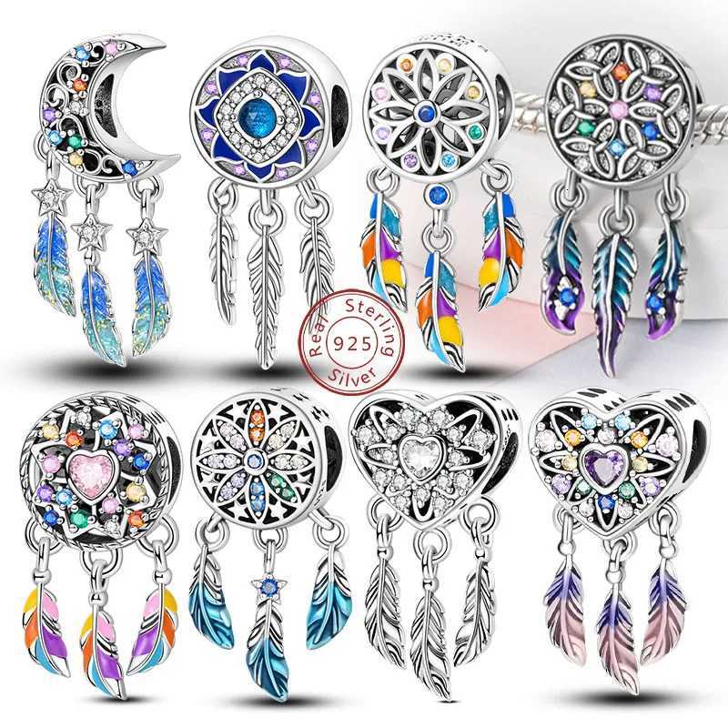 925 Sterling Sier Charms Beads Pendants Colorf Dreat Lucky Charms Fit Bracelets Necklaces Wen DIY Jewelry Y251212