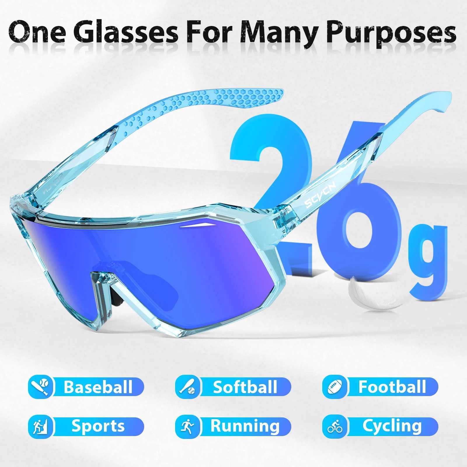 SCVCN Kids Cycling Sunglasses Children Cycling Glasses UV400 Bike Eyewear Girls MTB Camping Fishing Outdoor Sports Accessories G251212