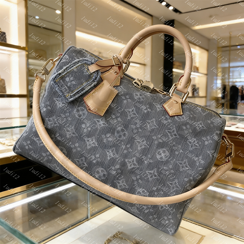 Versatile colors Womens crossbody shoulder bag speedybag 30cm designer handbag Luxury pillow bag mirror quality shopping bag wallet leather chain underarm tote