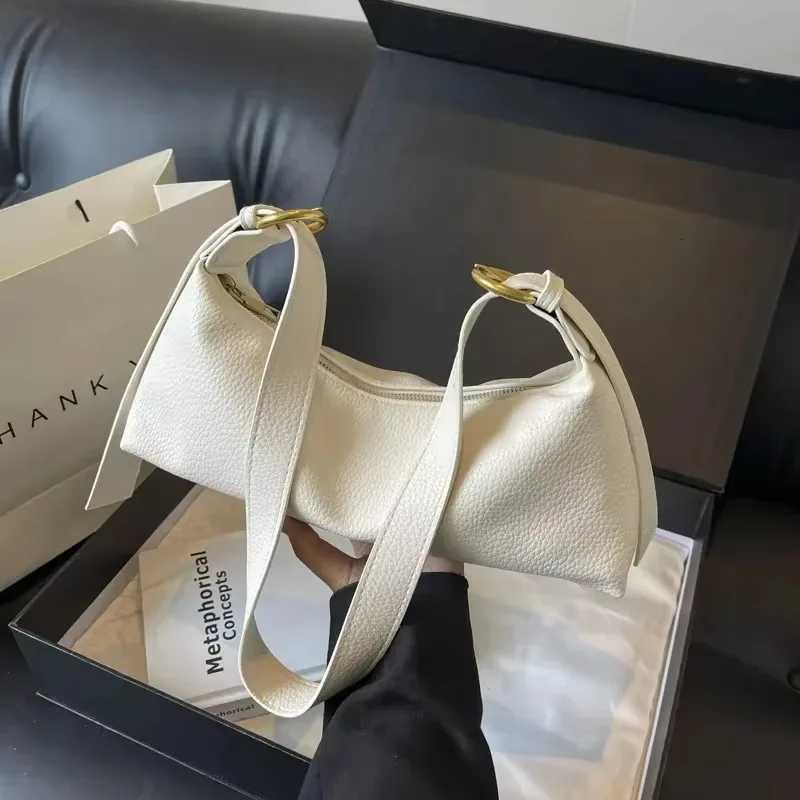 Fi Simple Sense of Luxury Solid PU Shoder Bags 2025 High Quality Temperament Versatile Cmuting Style Crossbody Bags Y251211