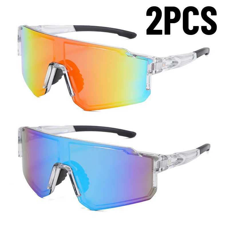 1/2PCS Outdoor MTB Driving Glasses Cycling Sunglasses UV400 Women Sports Running Eyewear Men Road Bicycle Glasses Bike Goggles G251212