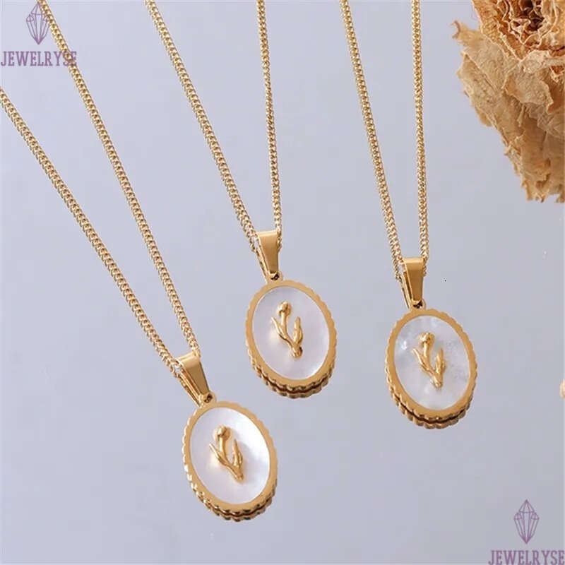 classic gold chain portrait designer necklace for woman stainless steel flower pendant necklaces daily outfit vintage jewelry birthday friend family g