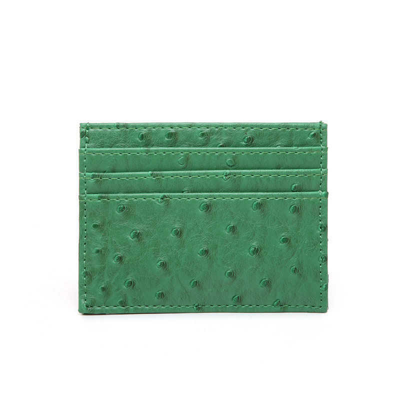 Card bag credit card bag women's multi card slot ostrich card sleeve bank card holder