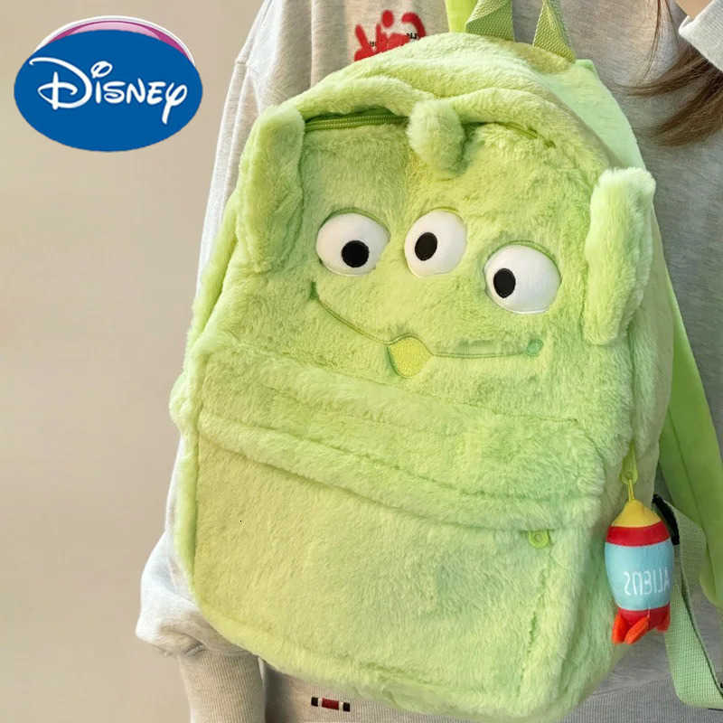 Disney New Strawberry Bear Sullivan Backpack Japanese Ins Plush Junior High School College Student Large-capacity School Bag H251212