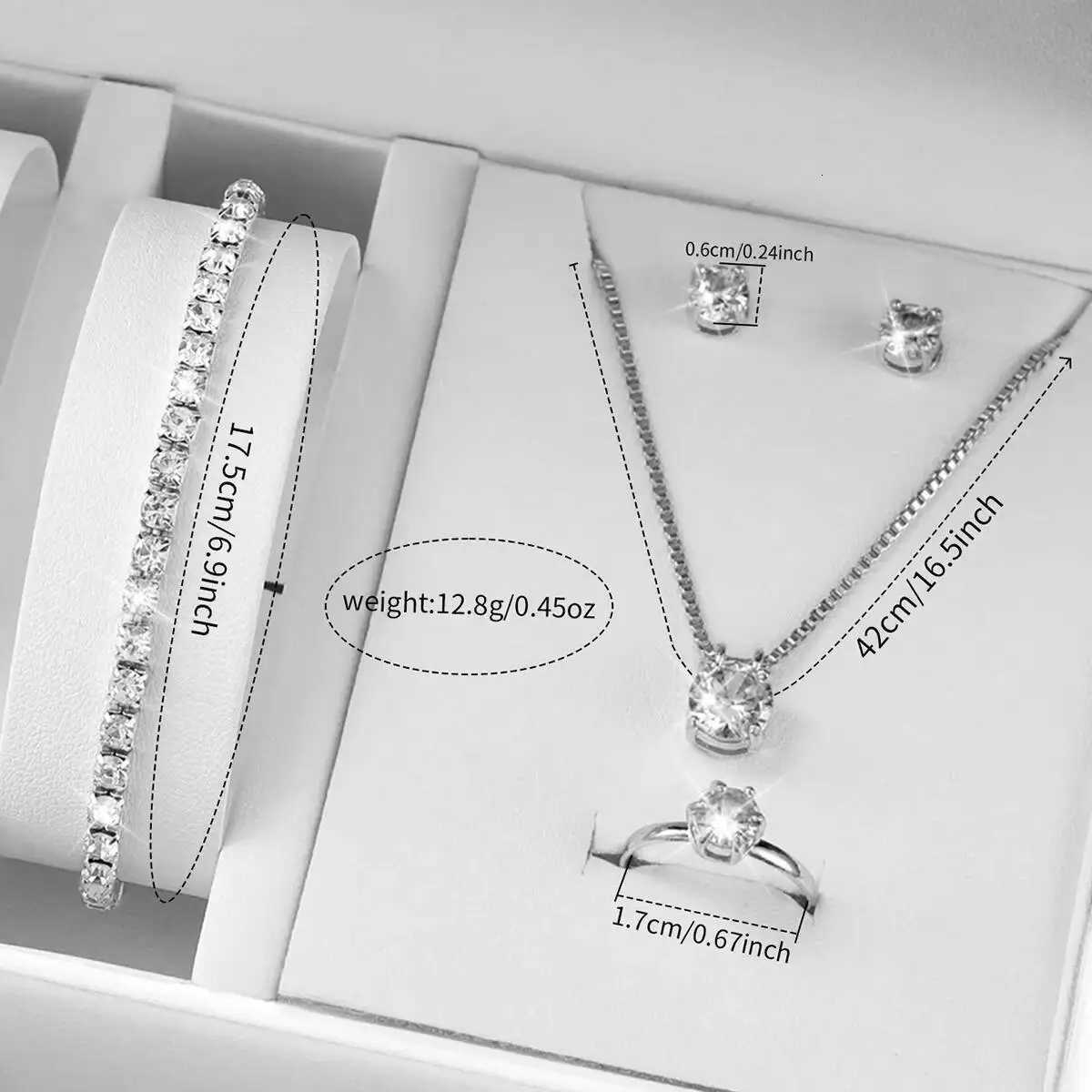 6PCS/Set Fashion Rhinestone Women Watches Analog Quartz Wrist Watch Jewelry Set Reloj MujerWithout Box Y251212