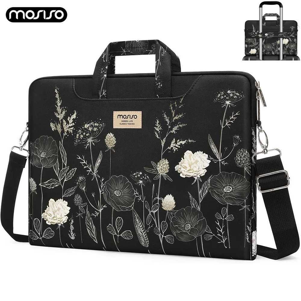 MOSISO Laptop Bag 13-16 inch with Shoulder Strap Retro Flower with Handle 156 Macbook Case for Macbook Air/Pro HP Lenovo DellT251212