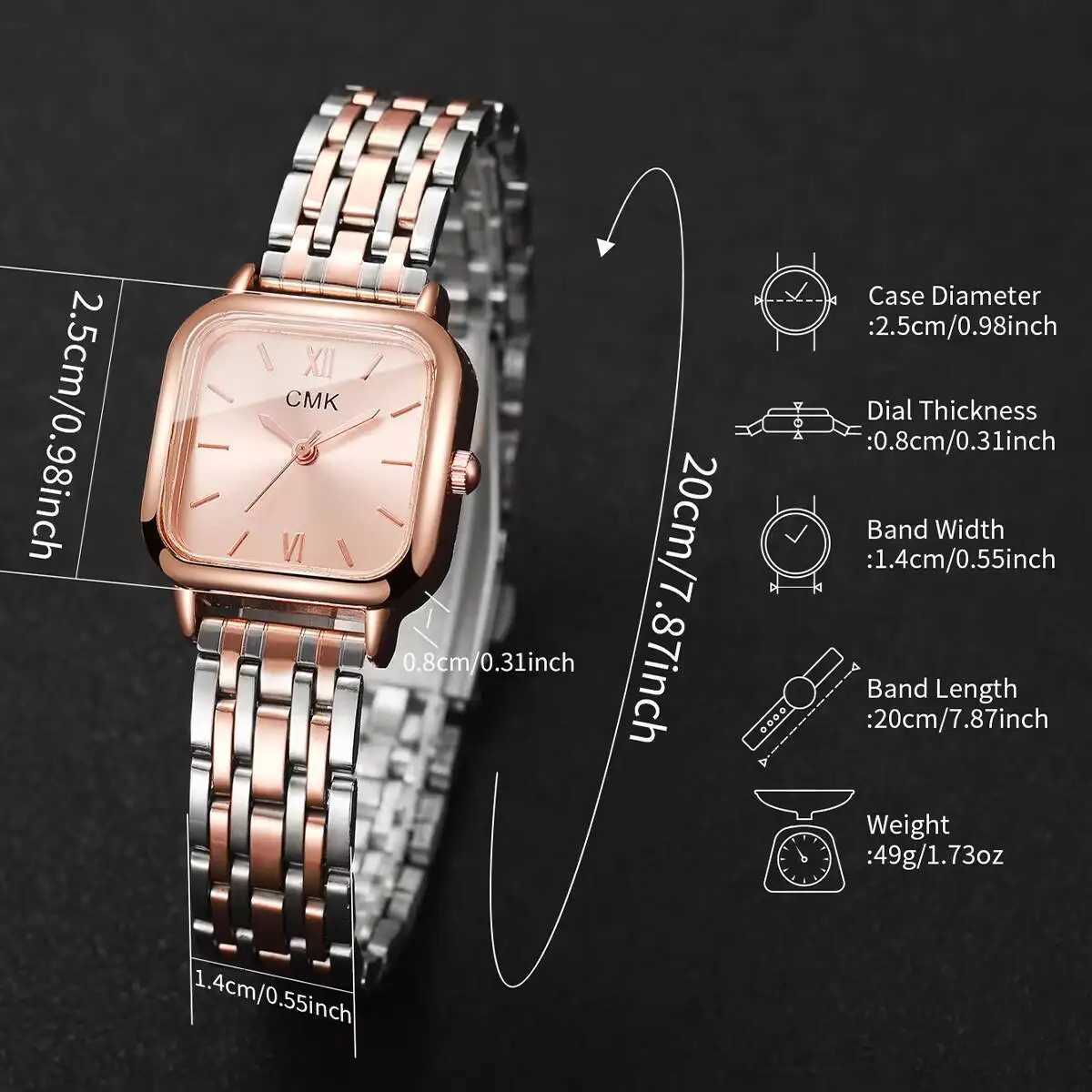 Fashion Women Watches Casual Square Dial Quartz Wristwatches Reloj Mujer Girls Clock GiftWithout Box Y251212