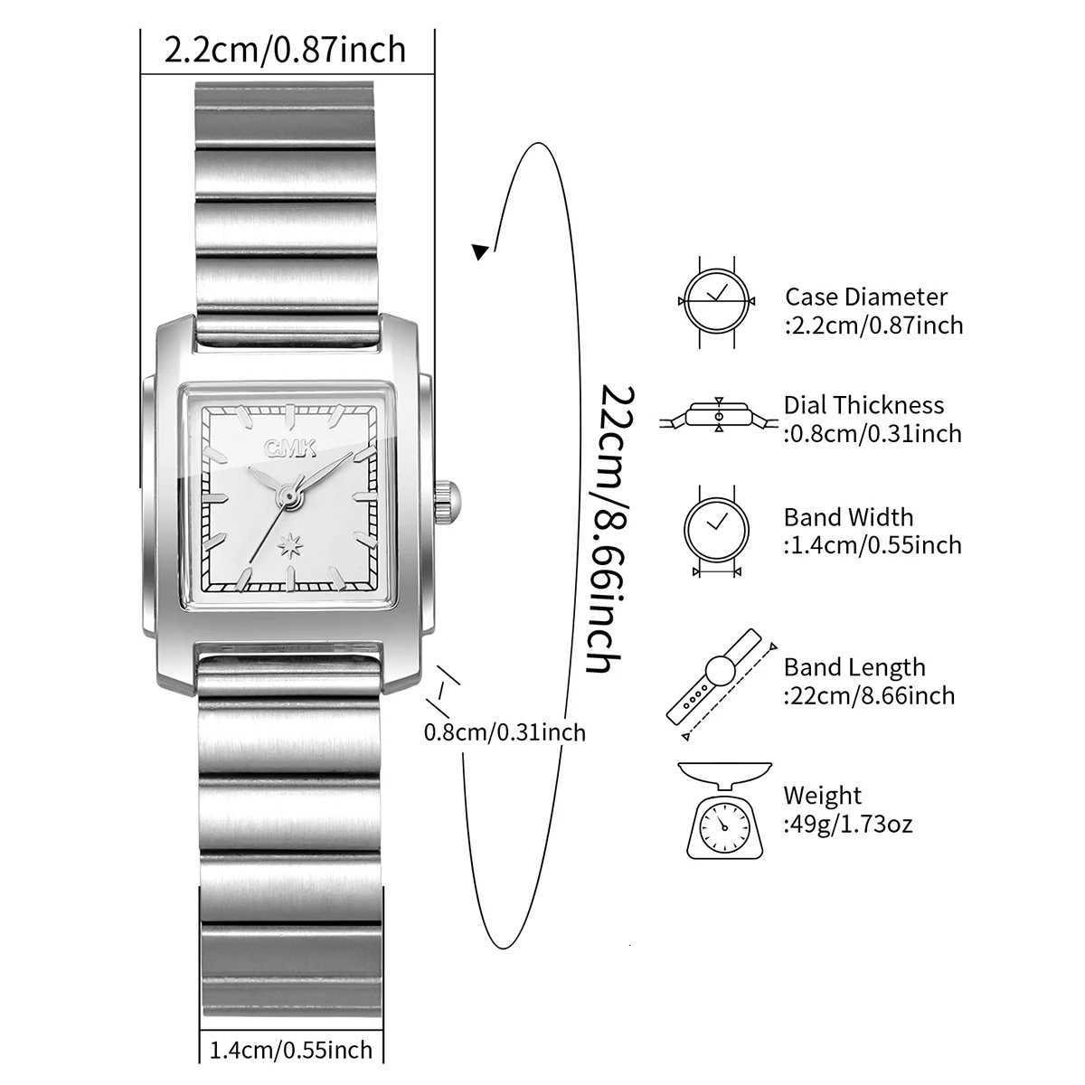 Fashion Square Dial Women Watches Ultra-thin Band Ladies Quartz Wristwatch Reloj Mujer Girls Clock GiftWithout Box Y251212