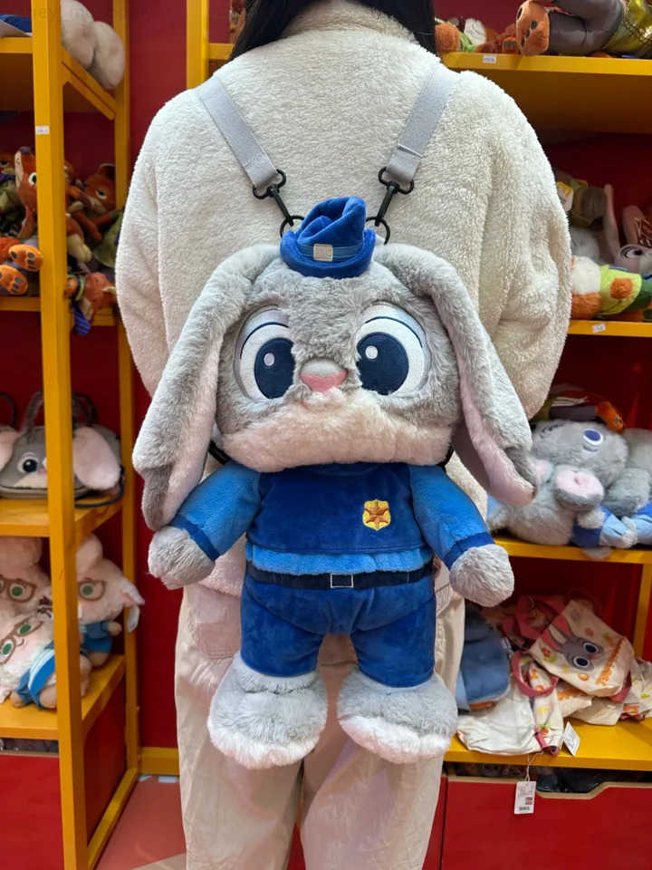 Disney Genuine Cute Kawaii Donald Duck Plush Backpack Doll Winnie The Pooh Judy Nick Lotso Cartoon Figure Bag Anime Peripheral Toy H251212