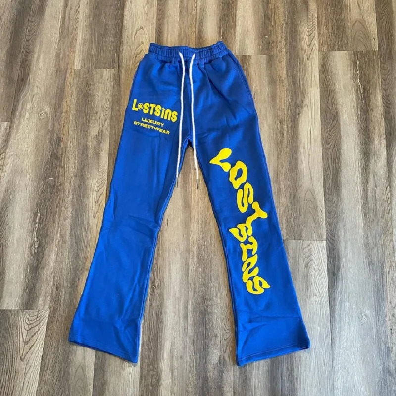 Y2k Street Printed Flared Pants Mens Harajuku Casual Loose Wide Leg Pants Joggers Hip Hop Straight Vintage Trouseres Pants 251211