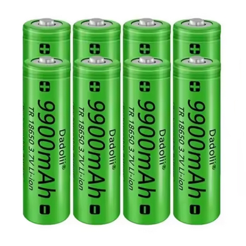 18650 battery with large capacity 9900Mah 3.7V toy flashlight lithium-ion rechargeable battery with free shipping