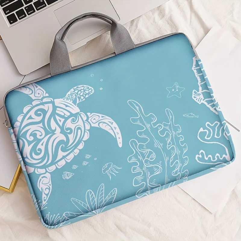 1-piece set turtle patterned laptop bag briefcase suitable for 14 inch laptops fixed laptop bagT251212
