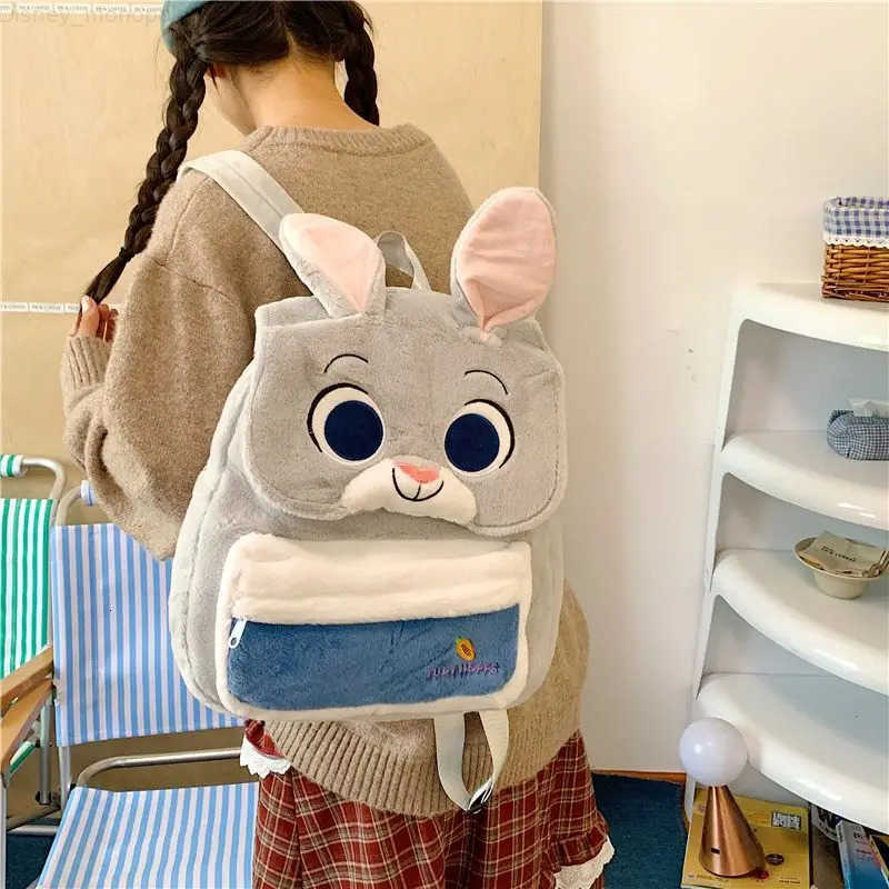Disney Childrens School Backpacks Bags for Children Cute Nick Wilde Judy and Winnie The Pooh Backpack Gifts for Children H251212