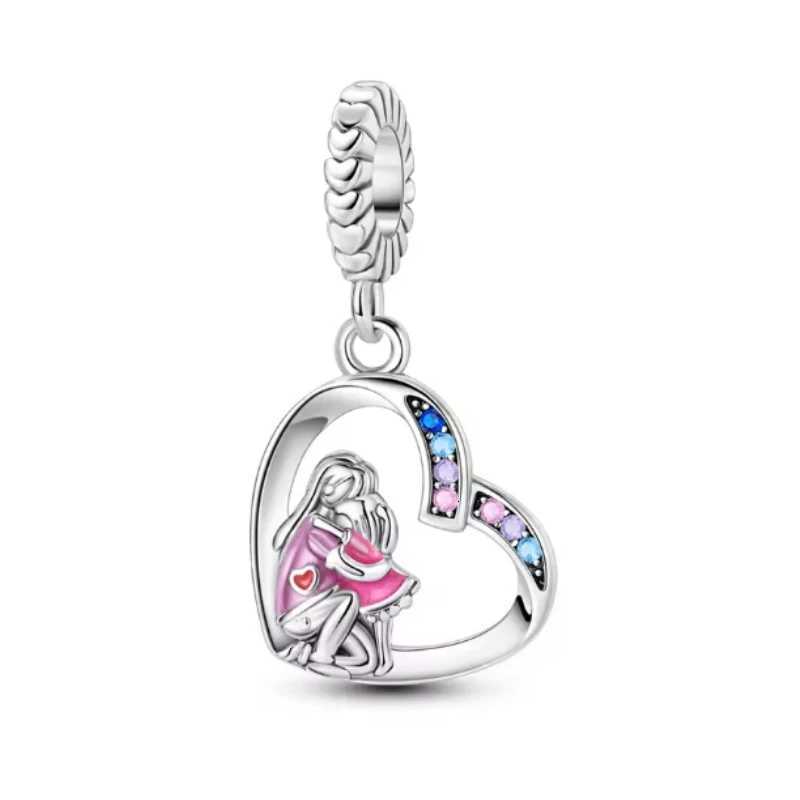 Selling 925 Sterling Sier Exquisite Mothers Day Family Charm Pendant Suitable For Ladies Necklace Bracelet Jewelry Gifts Y251212