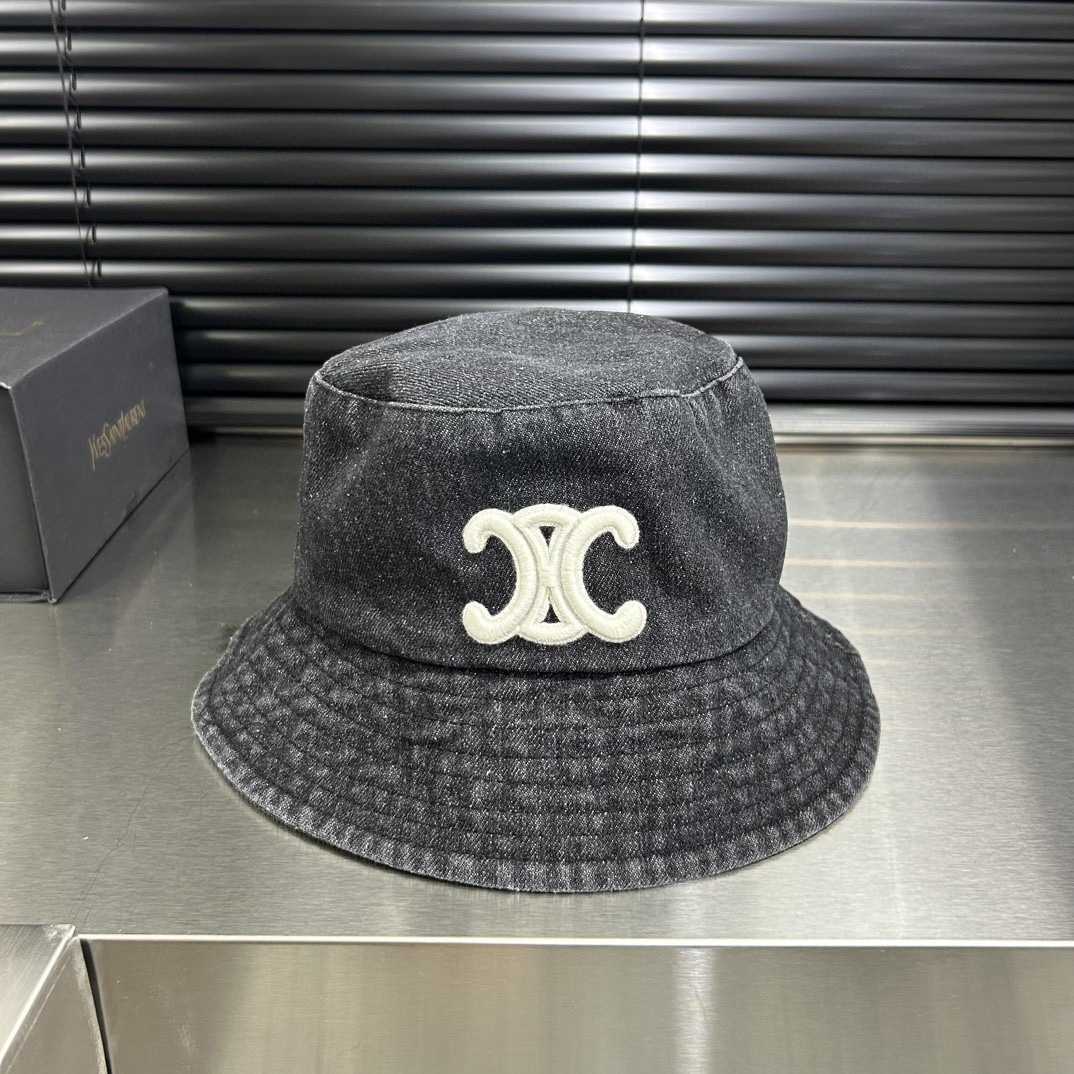 New style denim boater hat - versatile, stylish, makes face look smaller. Bucket hat suitable for spring and summer, for going out and providing shade S251212