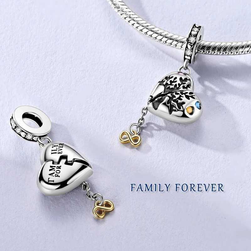 925 Sterling Sier Family House Forr Family Beads Pandent Charm Fit 4MM Hole Diameter Bracelet DIY Bead Ms Jewelry Gift Y251212