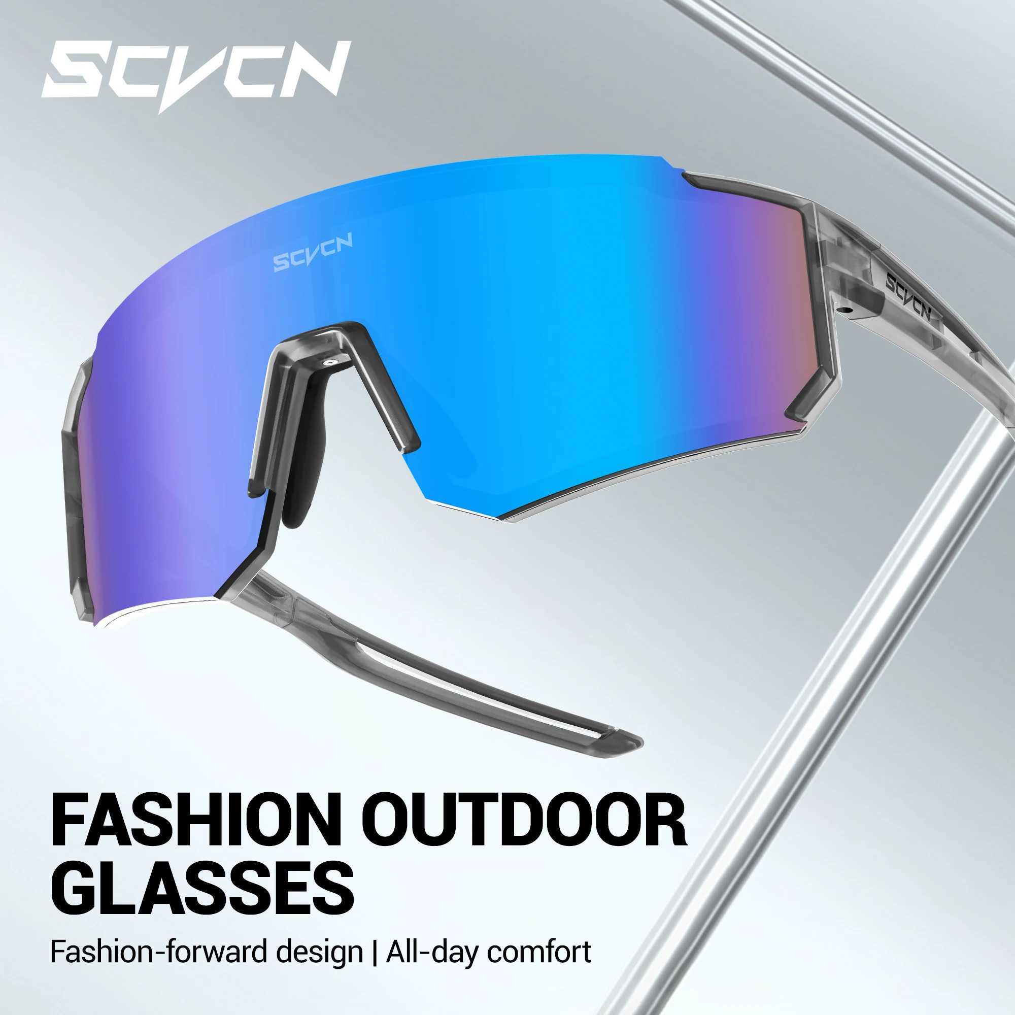 SCVCN Bike Cycling Glasses Fashion Bicycle Accessories Golf Eyepieces camping Sunglasses UV400 Outdoor Sports Driving Equipment G251212