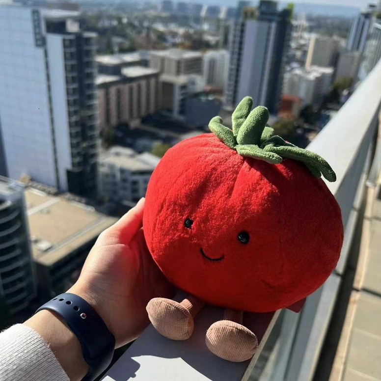10 25CM Plushie Sweet Fruits Doll Tomato Plush Toys Pendant Decoration Children Soothing toys 241204