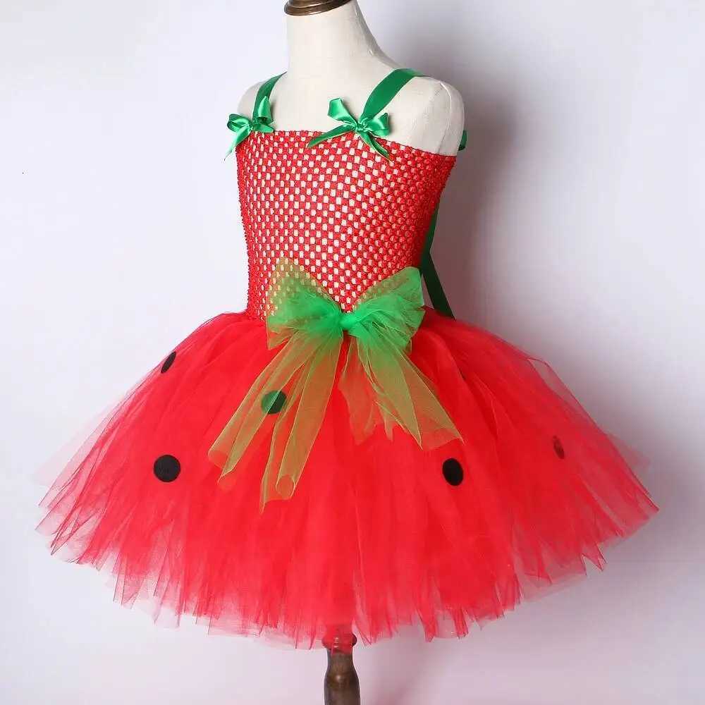 Baby Girls Strawberry Tutu Dress for Kids Birthday Costumes Fruits Party Princess Dresses Children Halloween Christmas Outfits X251212