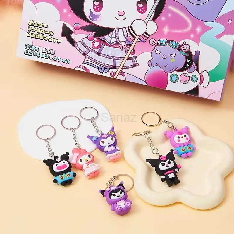 Sanrio Hot Hello Kitty Kuromi Anime Christmas Calendar Advent Figures Halloween Countdown Collectible Gift Toys H251212