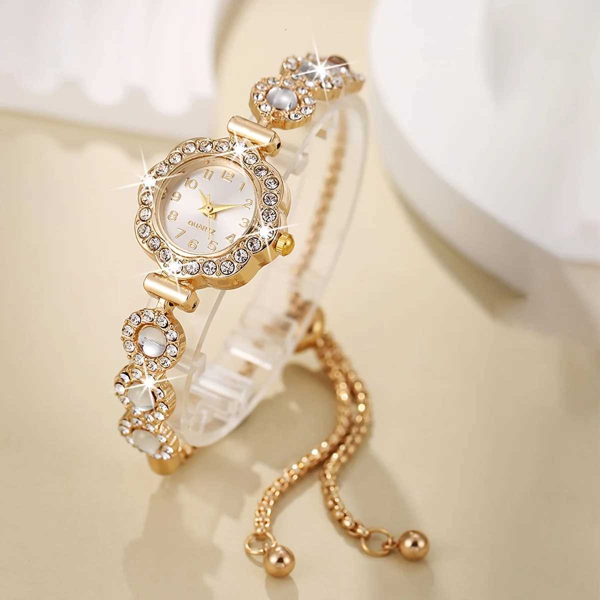 Elegant Rhinestone Women Watches Fashion Ladies Bracelet Strap Quartz Wristwatch Reloj Mujer Girls Clock Gift Without Box Y251212