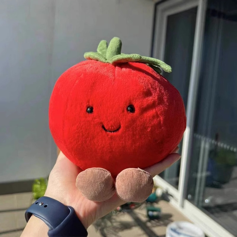 10 25CM Plushie Sweet Fruits Doll Tomato Plush Toys Pendant Decoration Children Soothing toys 241204