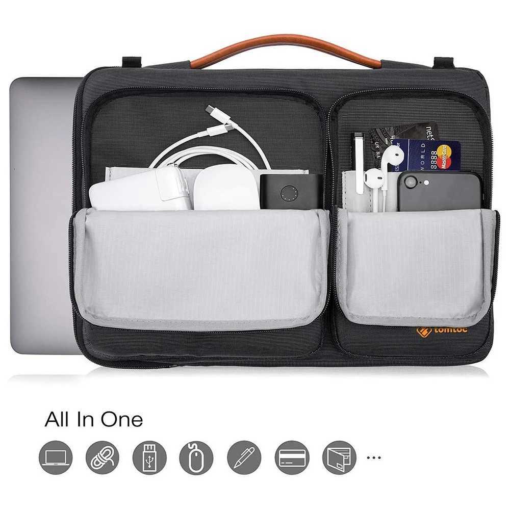 Portable Laptop Bag 13 133 14 154 156 Travel Carrying Case Waterproof Notebook Handbag for Macbook Air Pro Shoulder BagT251212