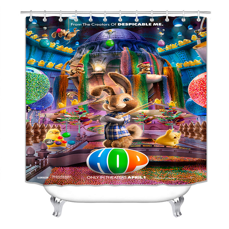 YL-37379 Digital Printed Waterproof Bathroom Composite Shower Curtain - Factory Direct Supply of Shower Curtains - Wholesale