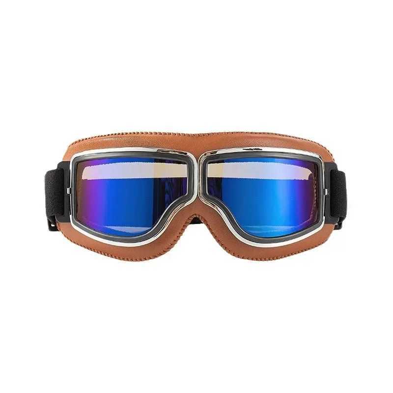 Retro Glasses Motorcycle goggles Metal Goggles Motorcycle Fit Protection Biking and Outdoor Adventures European Vintage Design G251212