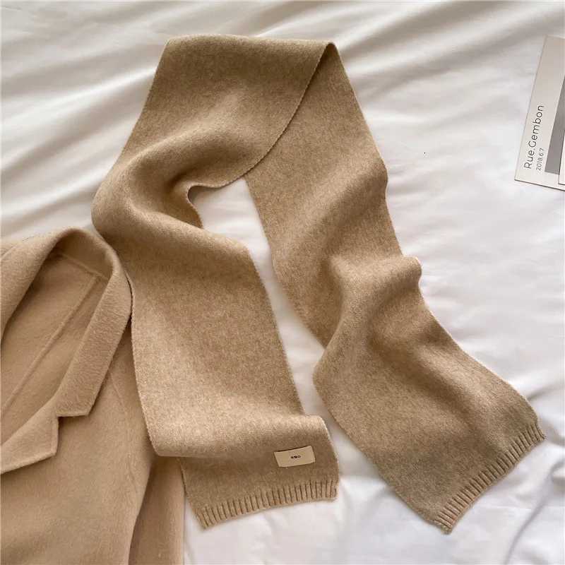 Knitted Scarf 2023 New Autumn Winter Warm Scarf Fashion Scarves Korean Version For Girl Boy Soft Neckerchief Cashmere Imitation Y251211