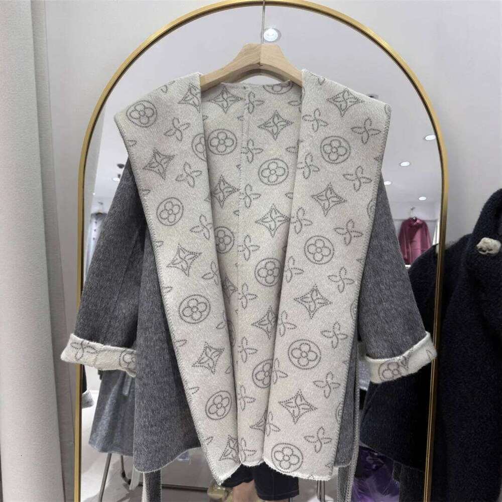 Commute Woolen Coat Korean Belt Hat Medium Length Autumn Winter New Style For Women Polyester Lining Pure Color Coat