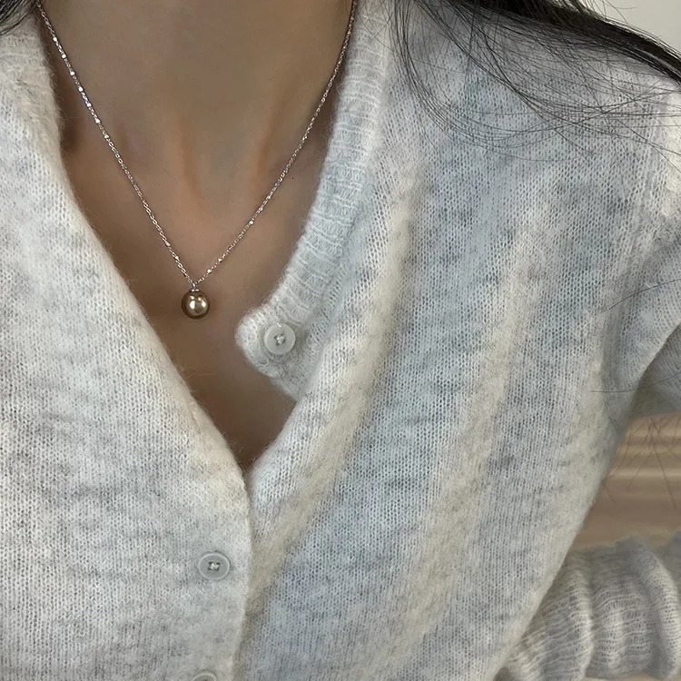 Pearl Necklace for Women Style Simple Temperament Collarbone Chain Niche High-end Feeling 251209