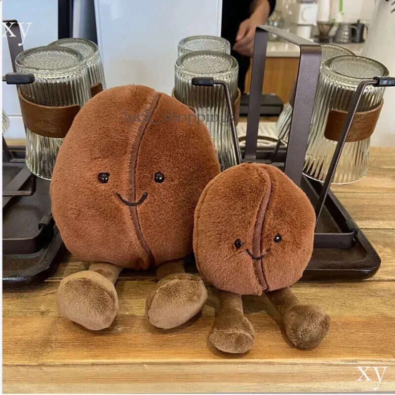 13/21cm Jelly Cat Fun Bean Doll Cartoon Mini Speaker Simulated Coffee Plush Toy Children and Girls Gift 240904